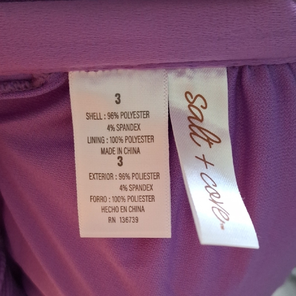 Salt + Cove Purple Bikini Top - Picture 7 of 8